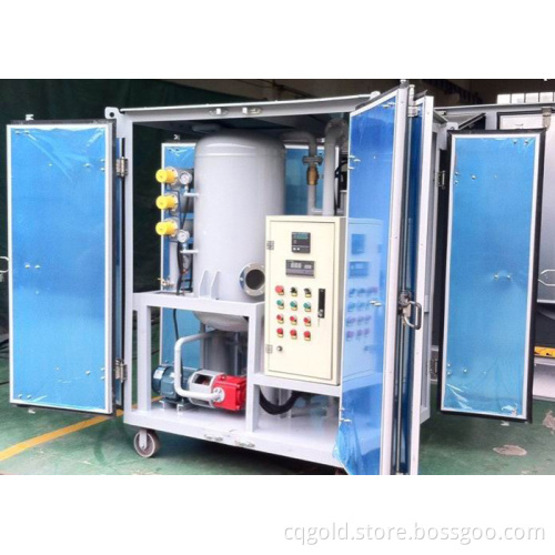 Double-stage High Vacuum used Transformer Oil Filtration Machine